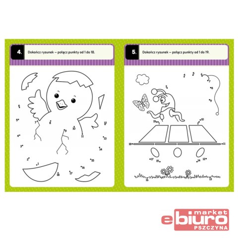 POŁACZ KROPKI ŁAMIGŁÓWKI PRZEDSZKOLAKA