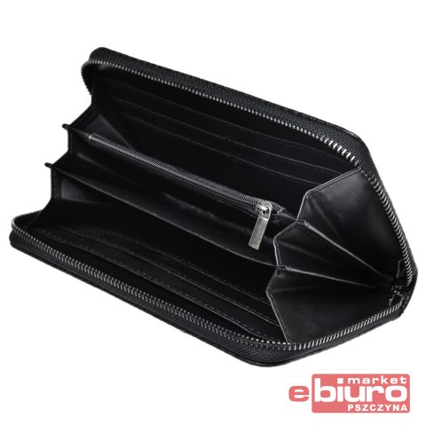 PORTFEL KOPERTÓWKA SKÓRA COSMOPOLITAN CZARNY