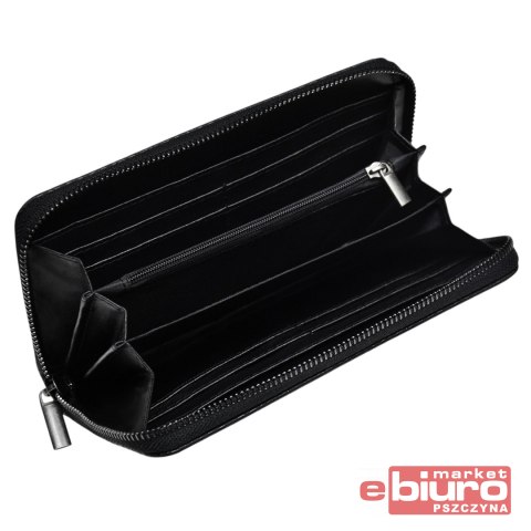 PORTFEL KOPERTÓWKA SKÓRA COSMOPOLITAN CZARNY