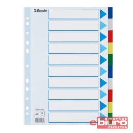 PRZEKŁADKI A4 PP KOLOR 10CZ ESSELTE