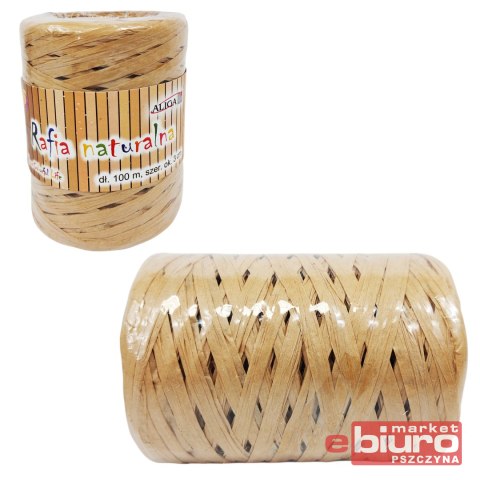 RAFIA NATURALNA RAF-8021 DŁ. 100M ALIGA