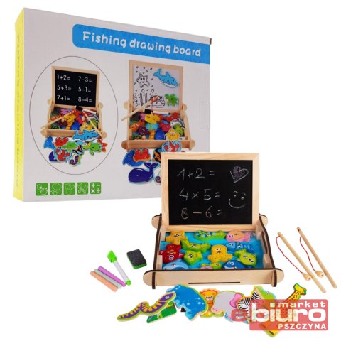 RYBKI DREWNIAN GRA ZRĘCZNOŚCIOWA W SKRZYNCE