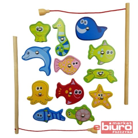 RYBKI DREWNIAN GRA ZRĘCZNOŚCIOWA W SKRZYNCE