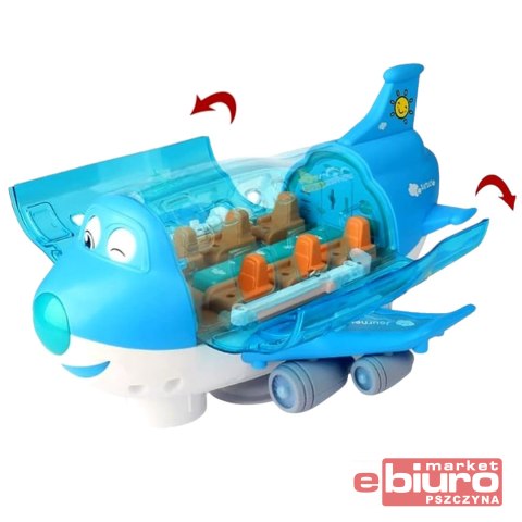 SAMOLOT ROZKŁADANY NIEBIESKI ŚW/DŹW NORIMPEX