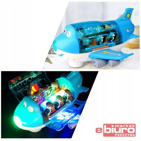 SAMOLOT ROZKŁADANY NIEBIESKI ŚW/DŹW NORIMPEX