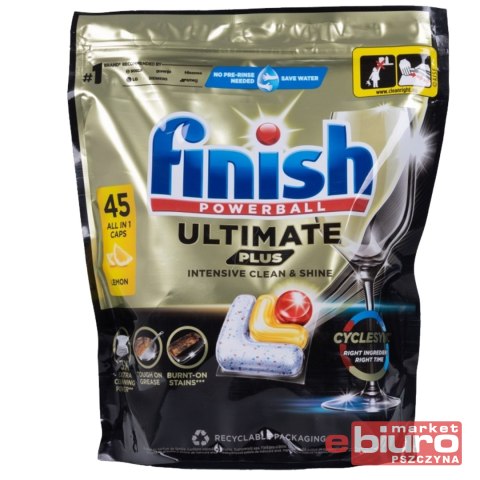 TABLETKI DO ZMYWARKI FINISH ULTIMATE A'45 LEMON