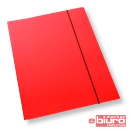 TECZKA A4 Z GUMKĄ CF-2 LAMINOWANA CZERWONA