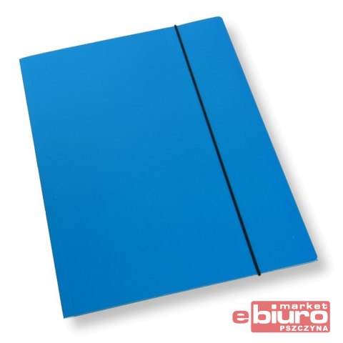 TECZKA A4 Z GUMKĄ CF-2 LAMINOWANA NIEBIESKA