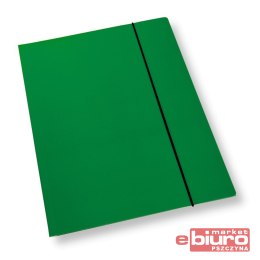 TECZKA A4 Z GUMKĄ CF-2 LAMINOWANA ZIELONA