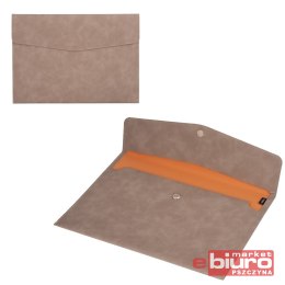 TECZKA KOPERTOWA A4 505 KOPERTA NA NAPY JASNO SZARA ANTRA