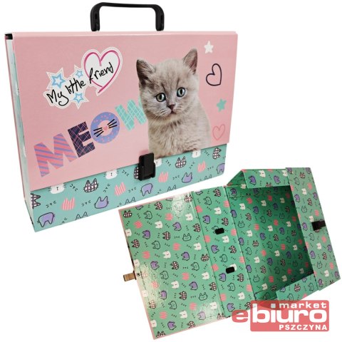 TECZKA Z RĄCZKĄ A4 XL MLF FLUFFY KITTY MAJEWSKI