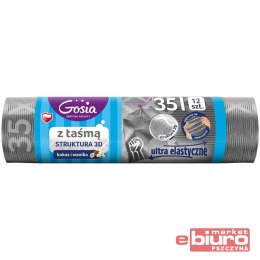 WORKI NA ŚMIECI ZAPACHOWE Z TAŚMĄ MOLETOWANE 60L A'8 KOKOS I WANILIA GOSIA