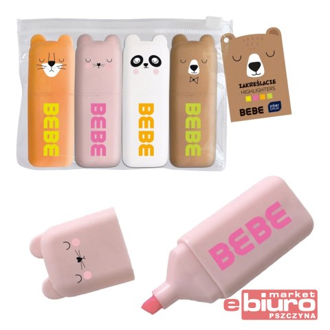 ZAKREŚLACZE MINI 4KOL BB FRIENDS INTERDRUK