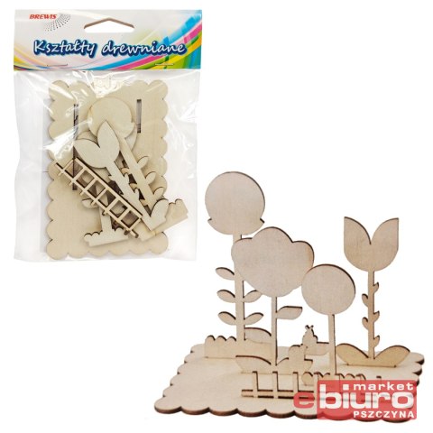 ZESTAW DREWNIANY DIY ZD1 KWIATKI BREWIS