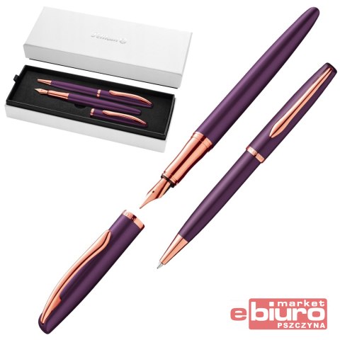 ZESTAW PELIKAN JAZZ NOBLE EL VIOLA PIÓRO+DŁUG ETUI
