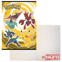 ZESZYT A5 16K KRATKA LAMINOWANY POKEMON