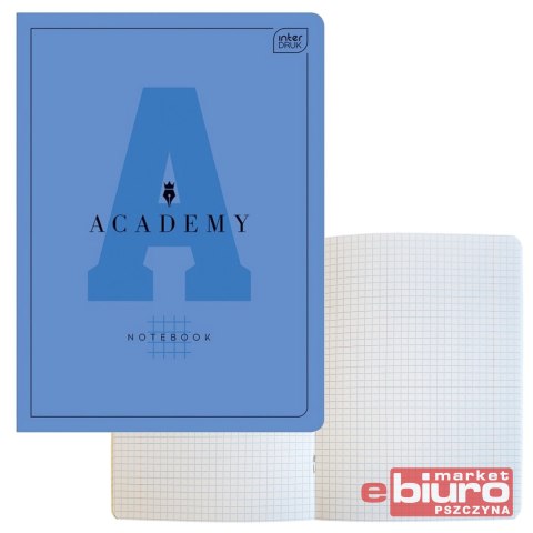 ZESZYT A5 32 KARTKI KRATKA M 90G ACADEMY HYBRID