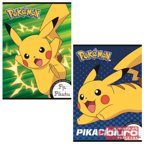 ZESZYT DO NAUKI PISANIA A4 32K LINIA DWUKOL POKEMO