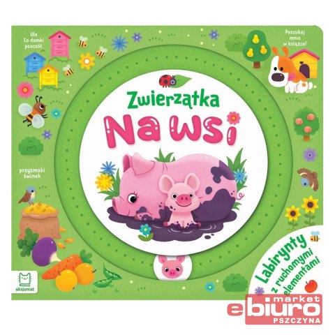 ZWIERZĄTKA NA WSI LABIRYNTY Z RUCHOMYMI ELEMENTAMI