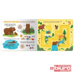 ZWIERZĄTKA W LESIE LABIRYNTY Z RUCHOMYMI ELEMENTAM