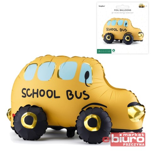 BALON FOLIOWY STOJĄCY AUTOBUS MIX 66X36CM PARTYDEC