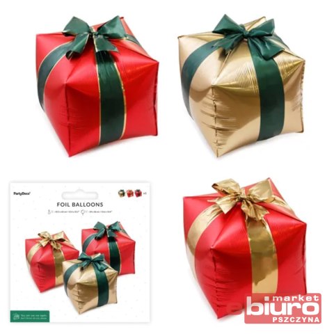 BALONY FOLIOWE PREZENTY 34X36CM MIX A'3 PARTYDECO