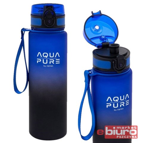 BIDON AQUA PURE ASTRA 600ML BLUE/BLACK