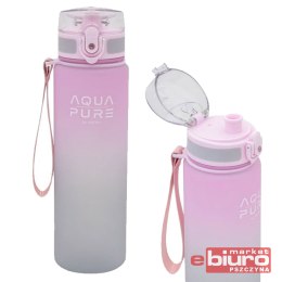 BIDON AQUA PURE ASTRA 600ML PINK/GREY