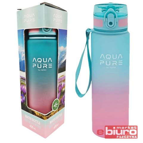BIDON AQUA PURE ASTRA 600ML PINK/MINT