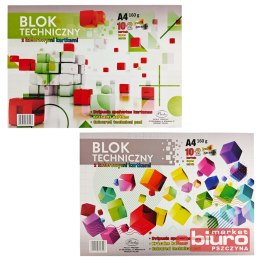 BLOK TECHNICZNY A4 KOL. 12K+ ZŁOTY I SREBRNY