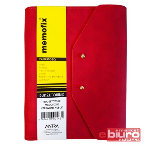 BUDŻETOWNIK B6 CZERWONY NUBUK ANTRA
