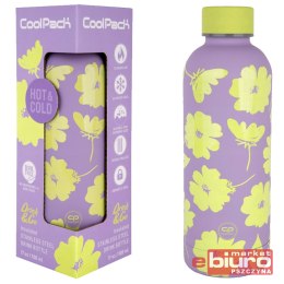 COOLPACK BONET TERMO BOTTLE BIDON MET FLORES LILA