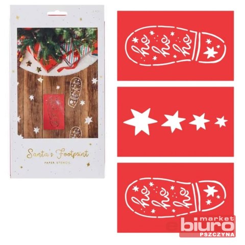 DEKORACJA ŚWIĄTECZNA ŚLADY MIKOŁAJA A'3 PARTYDECO