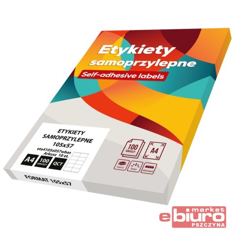 ETYKIETY SAMOPRZYLEPNE 105X57 A'100