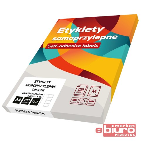 ETYKIETY SAMOPRZYLEPNE 105X74 A'100