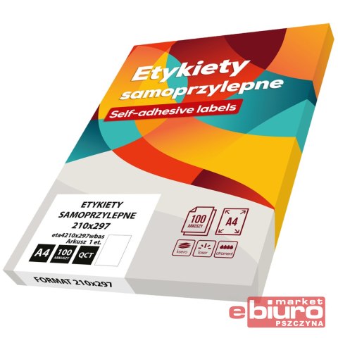 ETYKIETY SAMOPRZYLEPNE 210X297 A'100