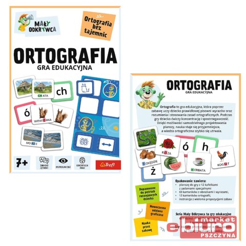 GRA ORTOGRAFIA MAŁY ODKRYWCA 02803 TREFL