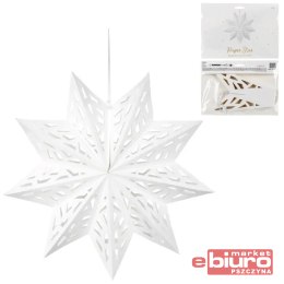 GWIAZDA PAPIEROWA 50CM BIAŁY PARTYDECO