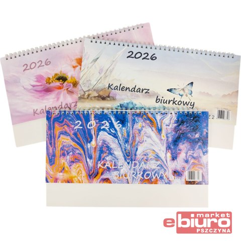 KALENDARZ BIURKOWY POZIOMY NA SPIRALI BPZ 2 130X290 DARRIEUS