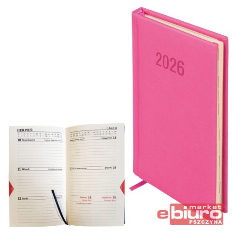 KALENDARZ COLORFIX A6 TDW RÓŻOWY ANTRA