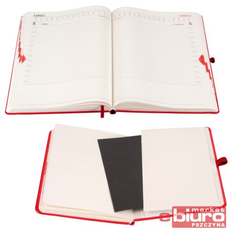 KALENDARZ MEMOFIX A4 DNS CZERWONY ANTRA