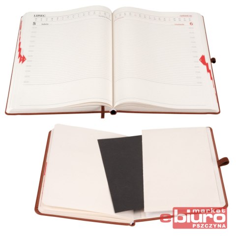 KALENDARZ MEMOFIX A4 DNS MOCHA MOUSSE ANTRA