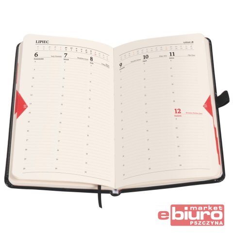 KALENDARZ MEMOFIX B5 TDW CZARNY ANTRA