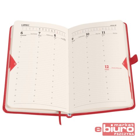 KALENDARZ MEMOFIX B5 TDW CZERWONY ANTRA
