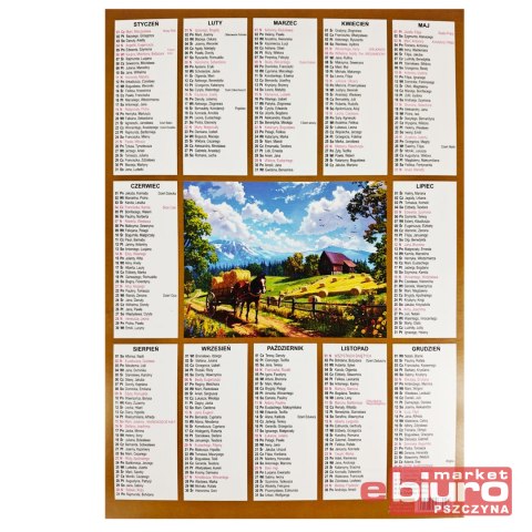 KALENDARZ PLAKIETKA DARRIEUS