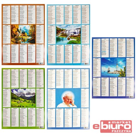 KALENDARZ PLAKIETKA DARRIEUS