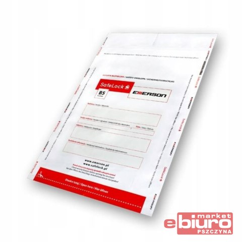 KOPERTA BEZPIECZNA NA PIENIĄDZE B5 BIAŁA A'100