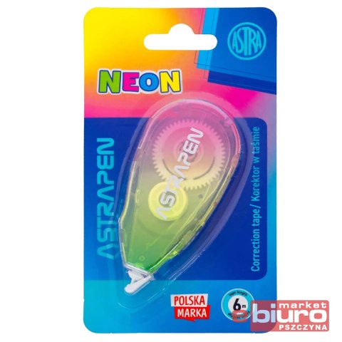 KOREKTOR W TAŚMIE BIUROWY NEON LINE BLISTER ASTRA