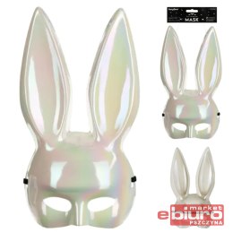 MASKA KRÓLIK 16,5X34CM BIAŁY PARTYDECO