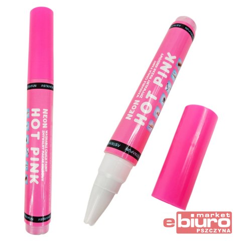 MAZAK KREDOWY ZMYWALNY XXL NEON RÓŻOWY ASTRA